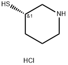 3-Piperidinethiol, hydrochloride (1:1), (3S)- Struktur