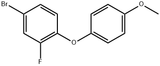 4-Bromo-2-fluoro-1-(4-methoxyphenoxy)benzene Struktur