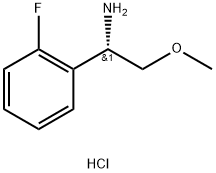 (1S)-1-(2-fluorophenyl)-2-methoxyethan-1-amine hydrochloride Struktur