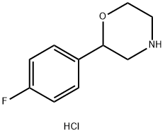 Morpholine, 2-(4-fluorophenyl)-, hydrochloride (1:1) Struktur