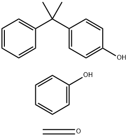 Formaldehyde, polymer with 4-(1-methyl-1-phenylethyl)phenol and phenol Struktur