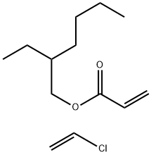 2-Propenoic acid, 2-ethylhexyl ester, polymer with chloroethene Struktur