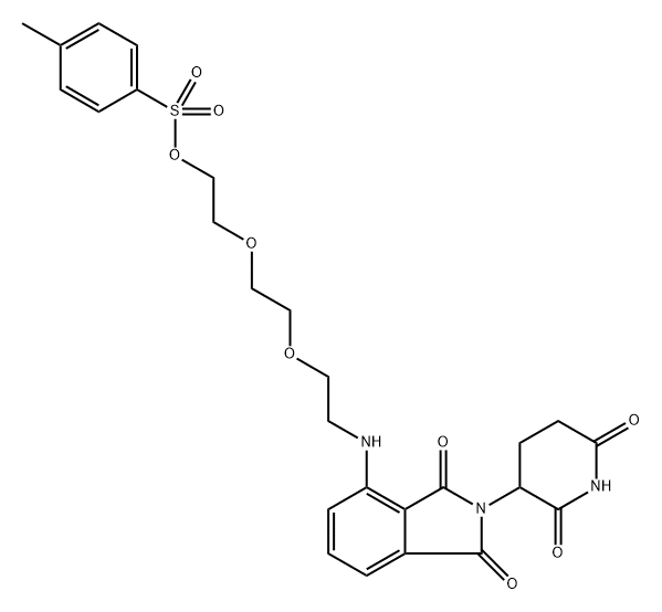 Pomalidomide-NH-PEG3-Tos Structure