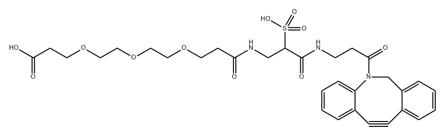 Sulfo DBCO-PEG3-acid Structure