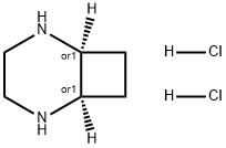 2,5-Diazabicyclo[4.2.0]octane, hydrochloride (1:2), (1R,6S)-rel- Struktur