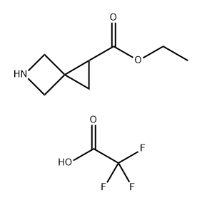 5-Azaspiro[2.3]hexane-1-carboxylic acid, ethyl ester, 2,2,2-trifluoroacetate (1:1) Struktur