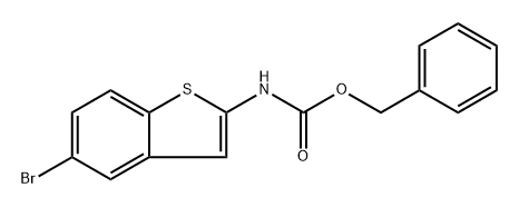 Benzyl N-(5-bromo-1-benzothiophen-2-yl)carbamate Struktur