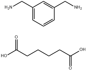 Hexanedioic acid, polymer with 1,3-benzenedimethanamine Struktur