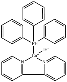 Iodo(2,2'-bipyridine)(triphenylphosphine)copper Struktur