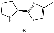 (R)-4-Methyl-2-(pyrrolidin-2-yl)-1,3-oxazole? hydrochloride Struktur