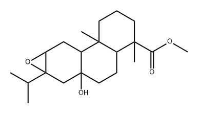 (8α,13S)-12α,13α-Epoxy-8-hydroxy-13-isopropylpodocarpan-18-oic acid methyl ester Struktur