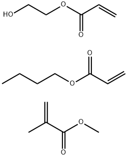 2-Propenoic acid, 2-methyl-, methyl ester, polymer with butyl 2-propenoate and 2-hydroxyethyl 2-propenoate Struktur