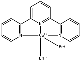 Dibromo(2,2':6',2''-terpyridyl)copper Struktur