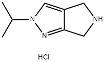 2-isopropyl-2,4,5,6-tetrahydropyrrolo[3,4-c]pyrazole hydrochloride Struktur