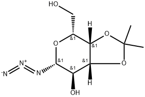 β-D-Galactopyranosyl azide, 3,4-O-(1-methylethylidene)- Struktur