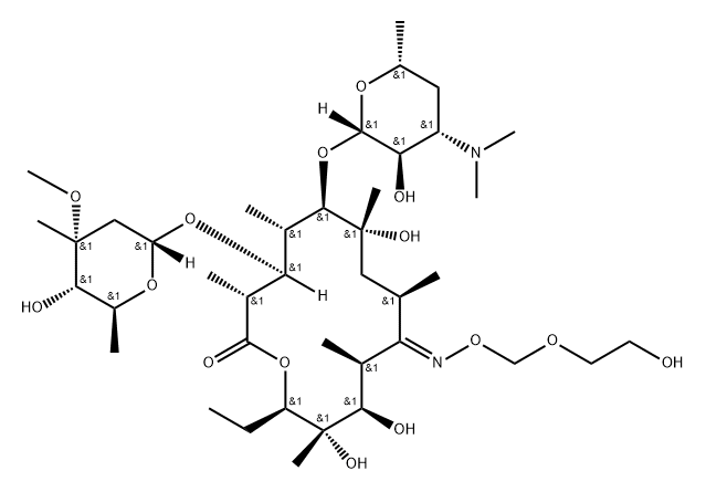 (E)-O-Demethylroxithromycin, 261172-58-1, 結(jié)構(gòu)式