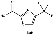 2-Oxazolecarboxylic acid, 4-(trifluoromethyl)-, sodium salt (1:1) Struktur