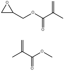 2-Propenoic acid, 2-methyl-, methyl ester, polymer with oxiranylmethyl 2-methyl-2-propenoate Struktur