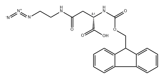 Fmoc-L-Asn(EDA-N3)-OH Struktur