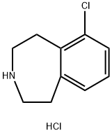 1H-3-Benzazepine, 6-chloro-2,3,4,5-tetrahydro-, hydrochloride (1:1) Struktur