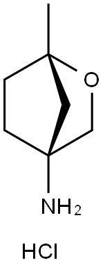 2-Oxabicyclo[2.2.1]heptan-4-amine, 1-methyl-, hydrochloride (1:1), (1S,4S)- Struktur