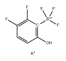 Borate(1-), (2,3-difluoro-6-hydroxyphenyl)trifluoro-, potassium (1:1), (T-4)- Struktur