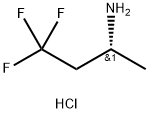 2-Butanamine, 4,4,4-trifluoro-, hydrochloride (1:1), (2R)- Struktur