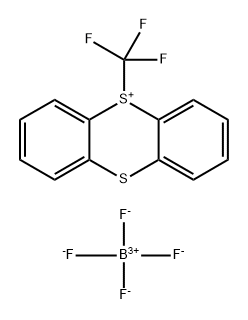 5-(Trifluoromethyl)-5H-thianthren-5-ium tetrafluoroborate Struktur