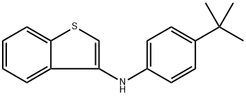 Benzo[b]thiophen-3-amine, N-[4-(1,1-dimethylethyl)phenyl]- Struktur