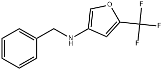 N-benzyl-5-(trifluoromethyl)furan-3-amine Struktur