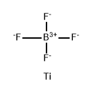 Titanium borofluoride Struktur