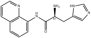 1H-Imidazole-5-propanamide, α-amino-N-8-quinolinyl-, (αS)- Struktur