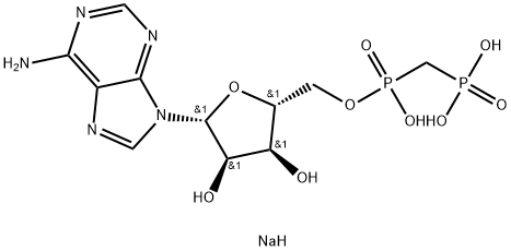 Adenosine 5'-methylenediphosphate (sodium salt) Struktur