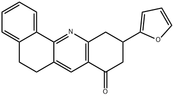 10-(furan-2-yl)-6,9,10,11-tetrahydrobenzo[c]acridin-8(5H)-one Struktur