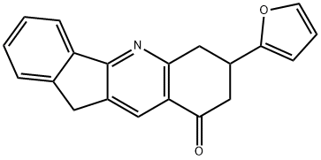 7-(furan-2-yl)-6,7,8,11-tetrahydro-9H-indeno[1,2-b]quinolin-9-one Struktur