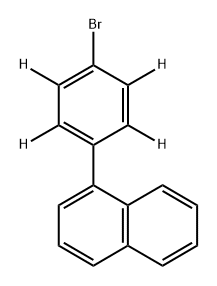 Naphthalene, 8-(4-bromophenyl-2,3,5,6-d4)- Struktur