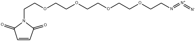 Mal-PEG5-azide Struktur