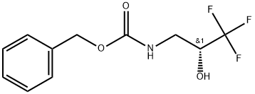 benzyl(R)-(3,3,3-trifluoro-2-hydroxypropyl)carbamate Struktur