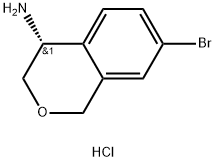 (R)-7-bromo-3,4-dihydro-1H-2-benzopyran-4-amine? hydrochloride Struktur