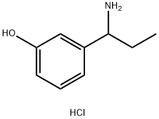 Phenol, 3-(1-aminopropyl)-, hydrochloride (1:1) Struktur