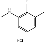 2-fluoro-N,3-dimethylaniline hydrochloride Struktur