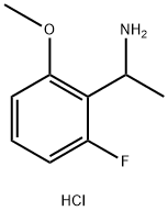 Benzenemethanamine, 2-fluoro-6-methoxy-α-methyl-, hydrochloride (1:1) Struktur