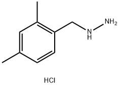 Hydrazine, [(2,4-dimethylphenyl)methyl]-, hydrochloride (1:1) Struktur