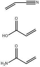 2-Propenoic acid,polymer with 2-propenamide and 2-propenenitrile Struktur