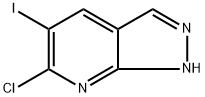 6-Chloro-5-iodo-1H-pyrazolo[3,4-b]pyridine Struktur