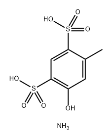 1,3-Benzenedisulfonic acid, 4-hydroxy-6-methyl-, ammonium salt (1:2) Struktur