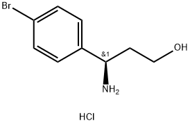 (R)-3-Amino-3-(4-bromophenyl)propan-1-ol hydrochloride Struktur