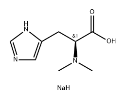 L-Histidine, N,N-dimethyl-, sodium salt (1:1) Struktur