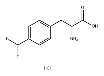 Phenylalanine, 4-(difluoromethyl)-, hydrochloride (1:1) Struktur