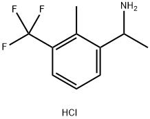 1-[2-METHYL-3-(TRIFLUOROMETHYL)PHENYL]ETHAN-1-AMINE HYDROCHLORIDE Struktur